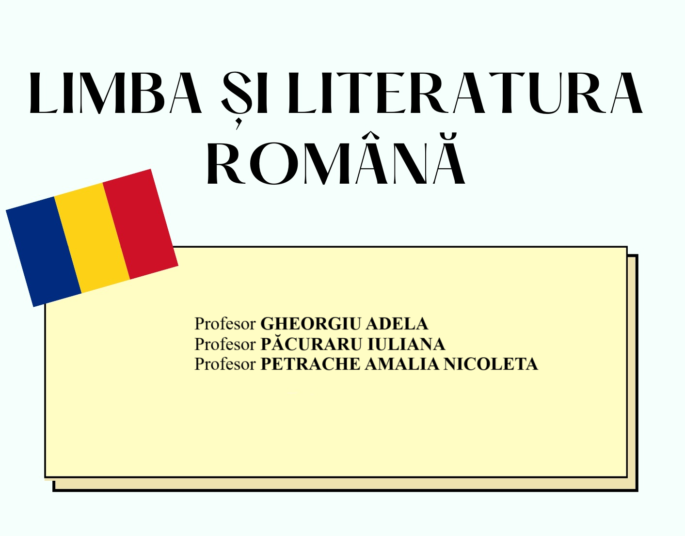 Limba și literatura română